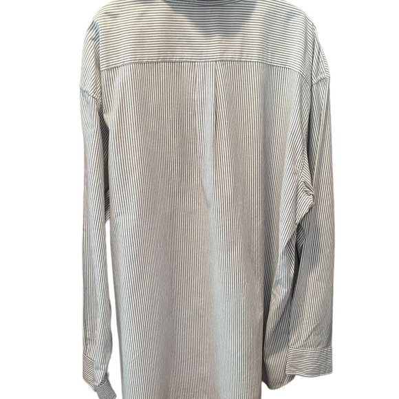 Old Navy mens long sleeve pinstriped button down shirt, size XXL - Picture 2 of 6